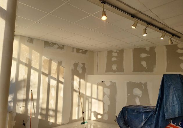Rénovation des murs en placo pour un projet de client particulier